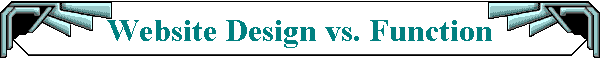 Website Design vs. Function